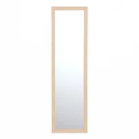 Espejo Rectangular Decorativo 30x120 cm Cuerda de Plástico Beige