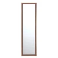 Espejo Rectangular Decorativo 30x120 cm Cuerda de Plástico Café