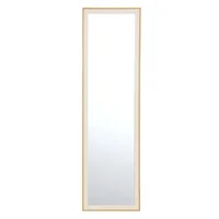 Espejo Rectangular Decorativo 30x120 cm Cuerda de Plástico Blanco