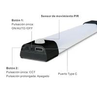 Set de 2 Undercab Led Recar Negro