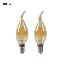 Set de 2 Bombillo Vela LED Filamento Tail 3.5w E14 Luz Cálida