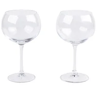 Set de 2 Copas de Vino en Vidrio 600ml 21cm Transparente Just Home Collection