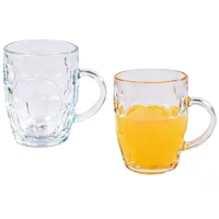 Juego de Vasos Cerveza 2 Piezas en Vidrio 520ml 12.5cm Transparente Just Home Collection