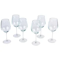 Set de 6 Copas de Vino en Vidrio 570ml 21.6cm Transparente Just Home Collection