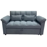 Sofá Cama de 3 Puestos Serena 160x190x45 cm Gris