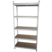 Estantería Metálica 5 Niveles 40x90x183 cm Blanco 265kg
