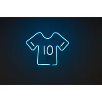 Lámpara de Mesa Neón Camiseta Mundial