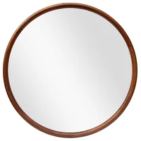 Espejo Walnut Redondo 80 cm