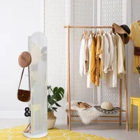Espejo Pie Blanco Curvo 40x165 cm