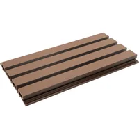 Panel Ranurado 3D para Exterior Café 21.9X290 0.63 cm Holztek