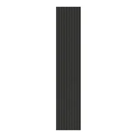Panel Ranurado 3D Acústico Negro 60X240 cm Holztek
