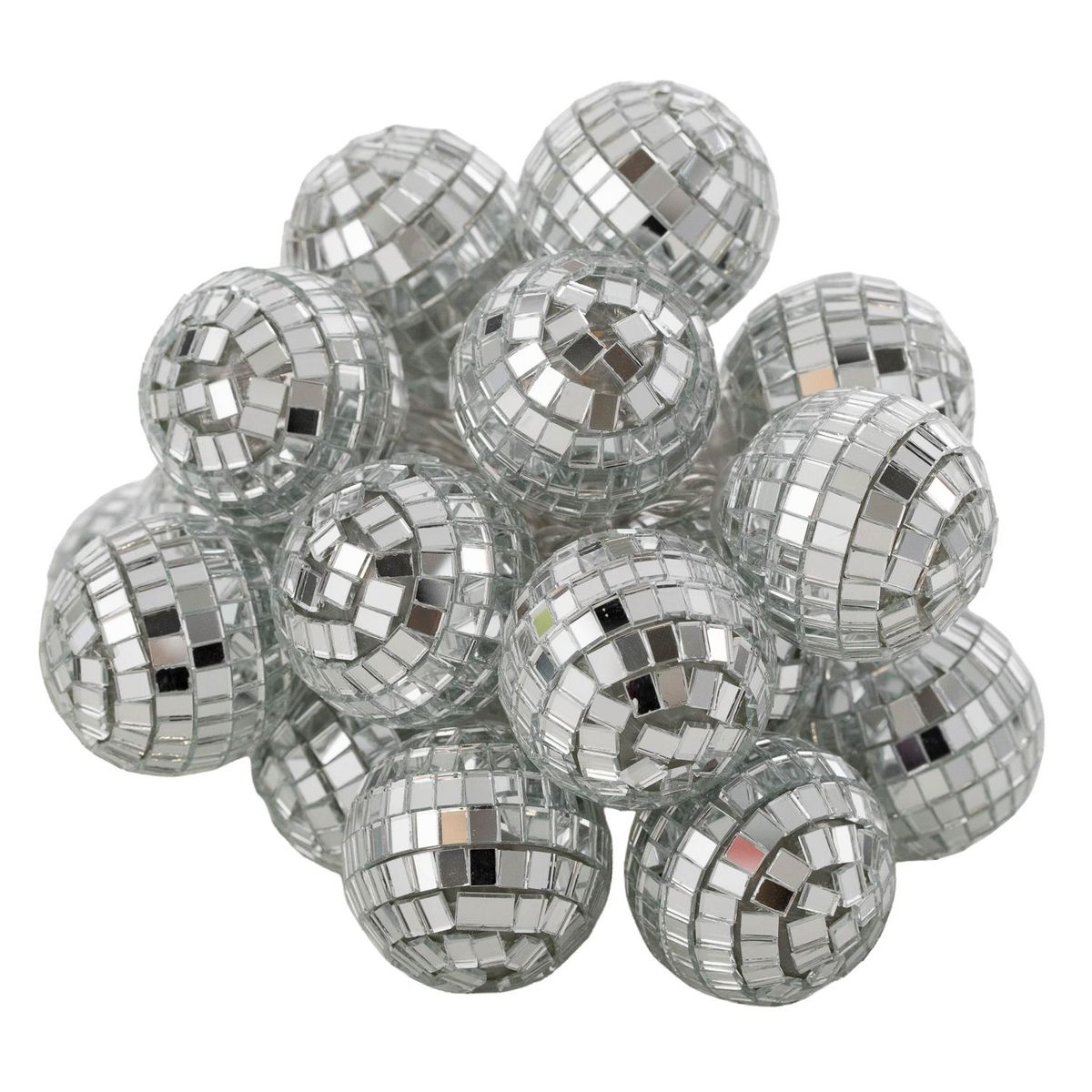 DEAR SANTA - Guirnalda Luz Led 20 Luces 315cm Bola Espejo de Pila 3 V Producto Certificado Dear Santa