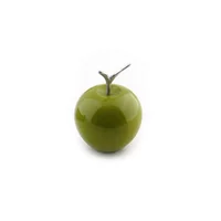 Manzana Decorativa Madera Verde Soco Arte Decorativo