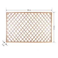 Cerca Madera 1.8x1.2 Metros Crudo Rombo