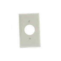 Placa Toma Sencilla Marfil