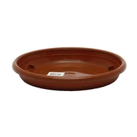 Plato Para Matera Plástico Redondo 3x22.5cm Terracota
