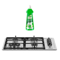 Combo Cubierta Empotrable Mabe 60cm x 50 cm Inox Pm6055nf0 + Lavaloza Liquido Antigrasa Bio x850ml