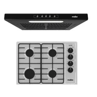 Combo Campana Turbina Extractora 60 cm 3 Velocidades 210M3/H CM60 + Cubierta Empotrable 60cm x 43 .5 Inox Pm6044na0