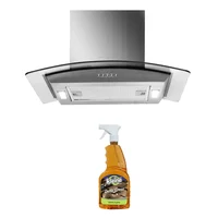 Combo Campana Extractora Tipo Isla 60 CM 3 Velocidades 750M3/H Gris Challenger + Desengrasante Cocina x1000ml