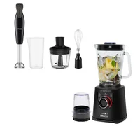 Combo Licuadora Profesional Ultraforce 2X 1100 Watts 2 Litros + Picatodo + Licuadora de Mano 110 V Daily Chef  Imusa
