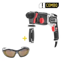 Combo Rotomartillo Sds-Plus 800W 3J 1000Rpm Ubermann + Gafa Seguridad Espejado Dorado Equis5 Ubermann