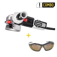 Combo Pulidora 4-1/2Pg 900W 12000Rpm Ubermann + Gafa Seguridad Espejado Dorado Equis5 Ubermann