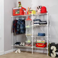 Combo Moducloset Rejilla 1.5X1.5X0.4Mt Blanco + Armado Closet Metalico Hasta 2.0M Ancho Int