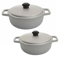 Combo Caldero El Original Imusa En Aluminio Fundido 22 cm Tapa Natural + Caldero El Original Imusa En Aluminio Fundido 26 cm Tapa Natural