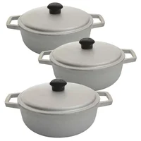 Combo Caldero El Original Imusa En Aluminio Fundido 14 cm Tapa Natural + Caldero El Original Imusa En Aluminio Fundido 22 cm Tapa Natural + Caldero El Original Imusa En Aluminio Fundido 26 cm Tapa Natural