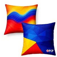 Combo 2 Cojines Selección Colombia 45x45cm sin Cierre Triangulo +  Ola