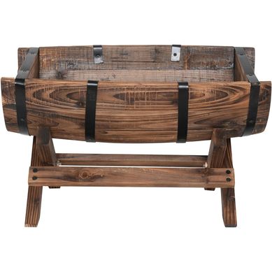 Jardinera Ovalada de Madera Vintage