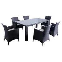 Comedor Lisbon Metal-Ratán PE 7 piezas