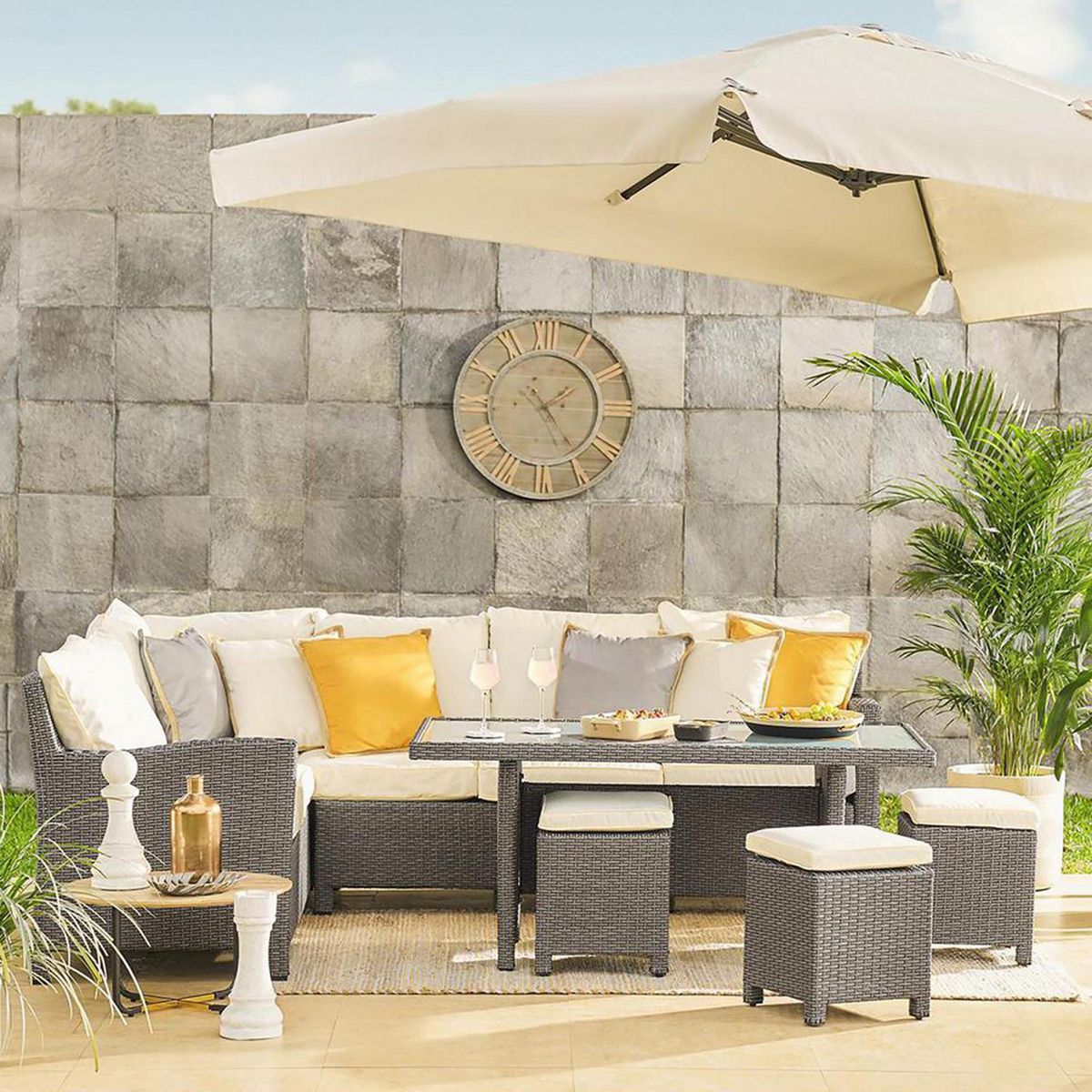 Just Home Collection - Comedor de Exterior Gispy 10 Personas