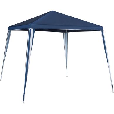 Toldo Piramidal Azul de Metal 3 x 3 Metros