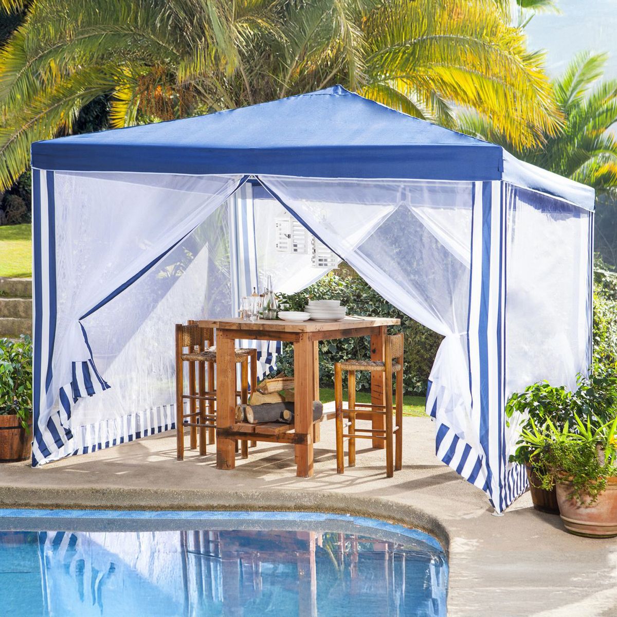 Klimber - Toldo Comedor con Base 3X3 Metros