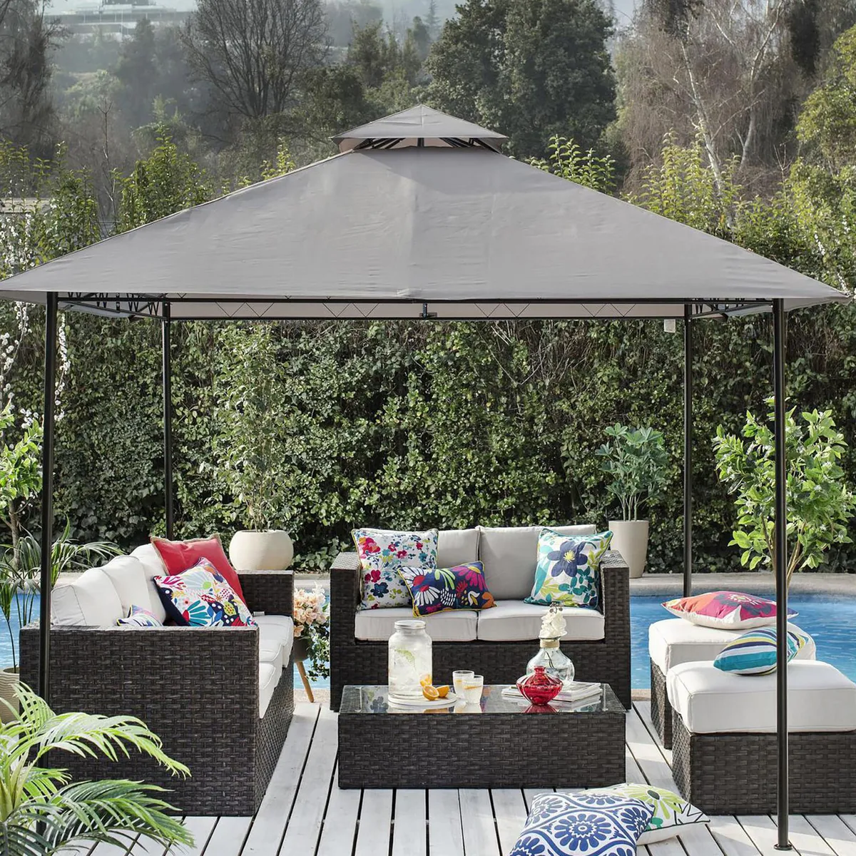 Just Home Collection - Pergola de terraza 295x295 cm