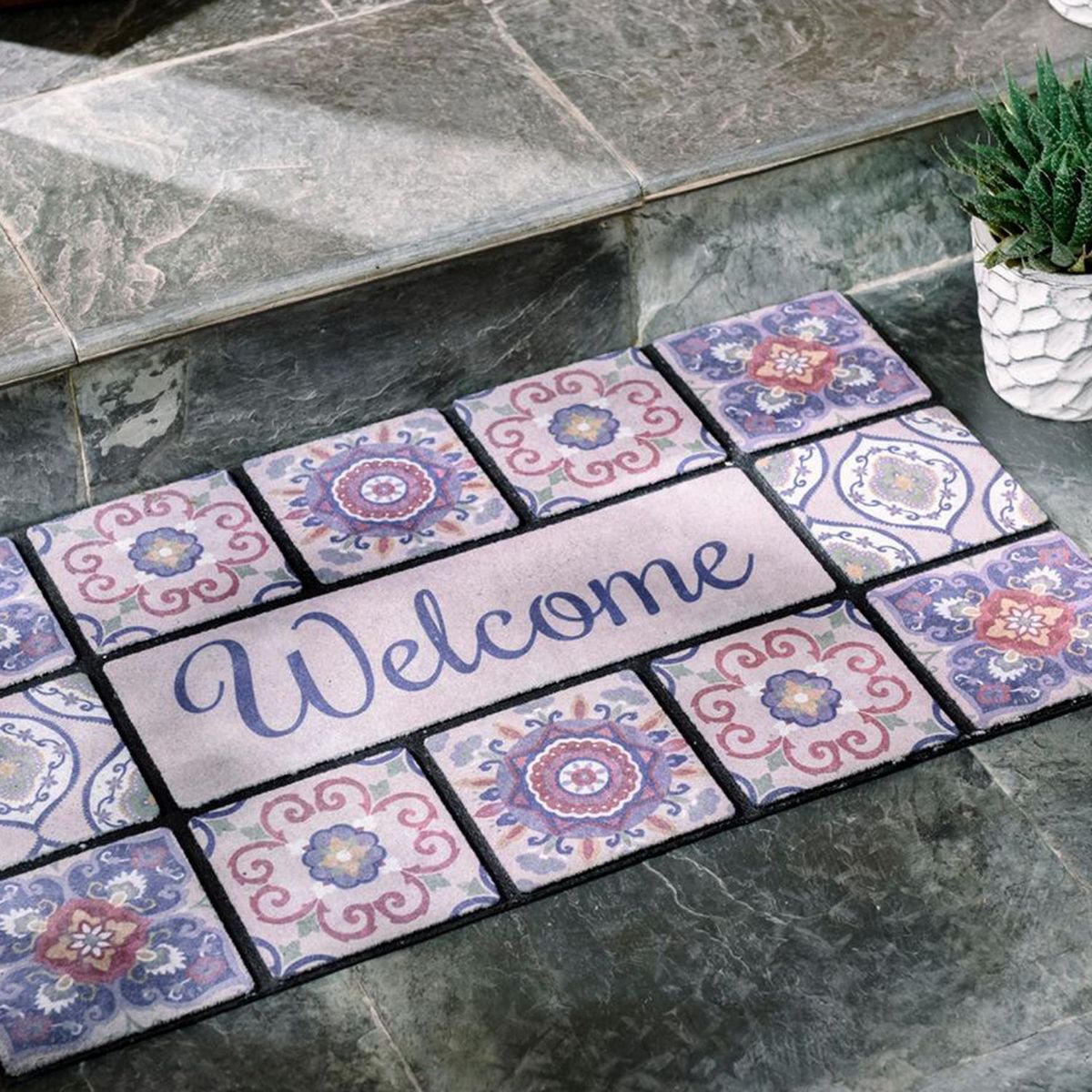 Just Home Collection - Tapete de Entrada Mosaicos 45 x 75 cm