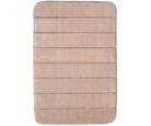 Tapete de baño Foam rayas beige 40x60 cm