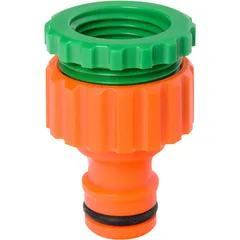 Adaptador plástico 1/2" y 3/4"