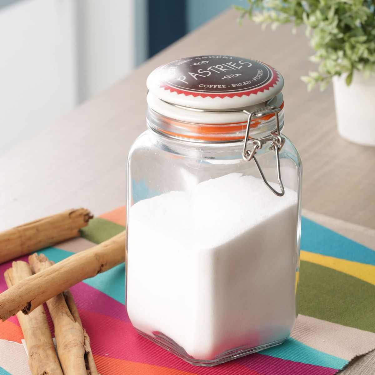 Frasco con tapa 1.2 litros, marca Just Home Collection - Foto 2