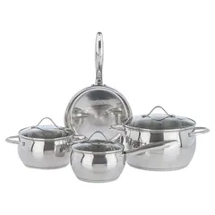 Bateria de cocina Apple 7 piezas Acero inoxidable