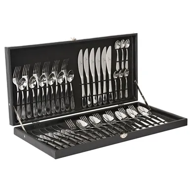 Juego de cubiertos de acero inoxidable con maletin HC 42 piezas