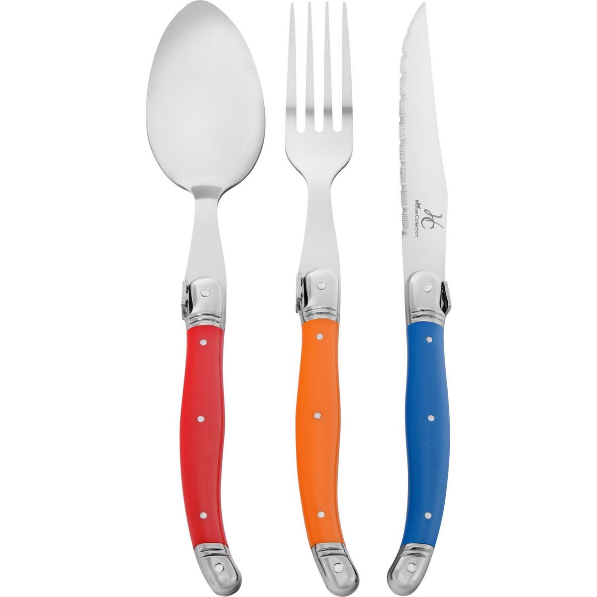 Just Home Collection - Juego de cubiertos 12 piezas color ABS HC