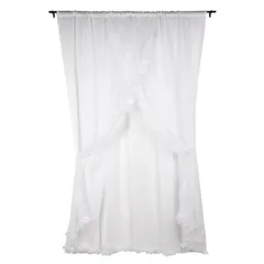 Velo romántico de 3 páneles blanco 200x220 cm