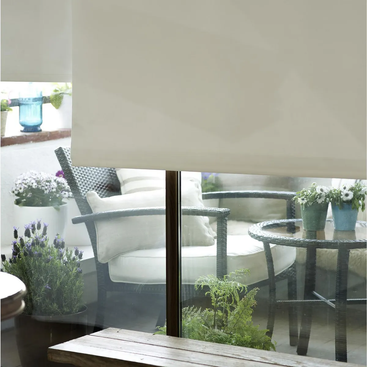 Just Home Collection - Persiana enrollable b/out crudo 160x165 cm