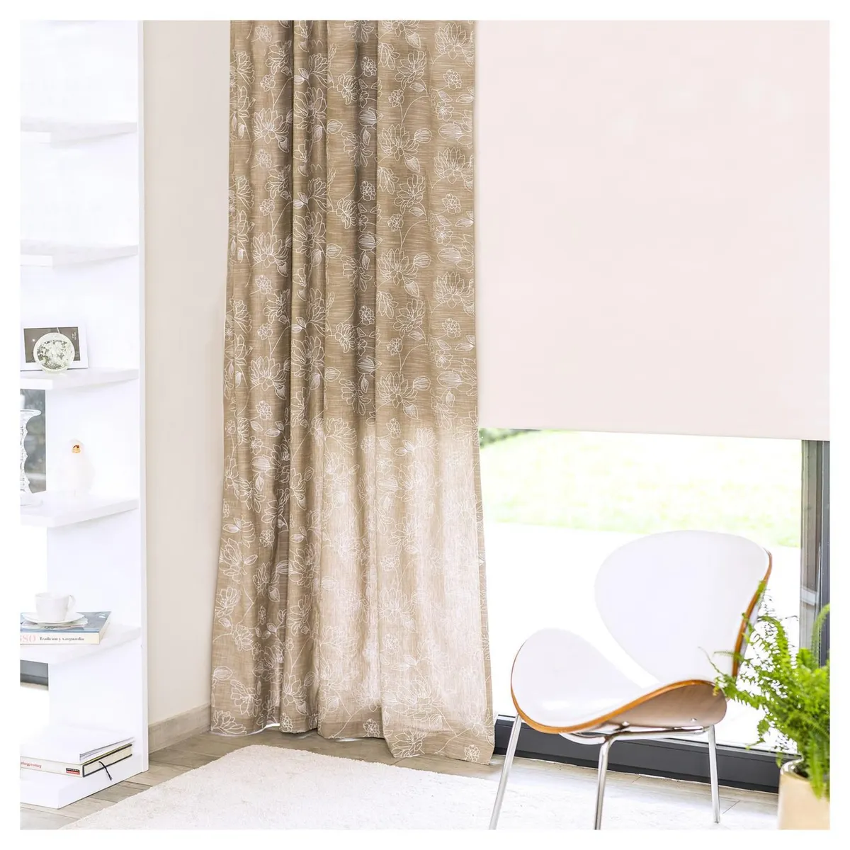 Persiana Enrollable Blackout Beige 160 x 165 cm, marca Just Home Collection - Foto 2