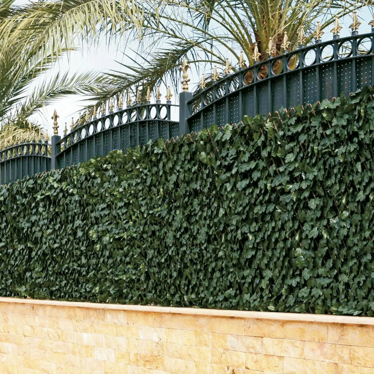 Follaje artificial hiedra en bambú 100 x 200 cm, marca Just Home Collection - Foto 2
