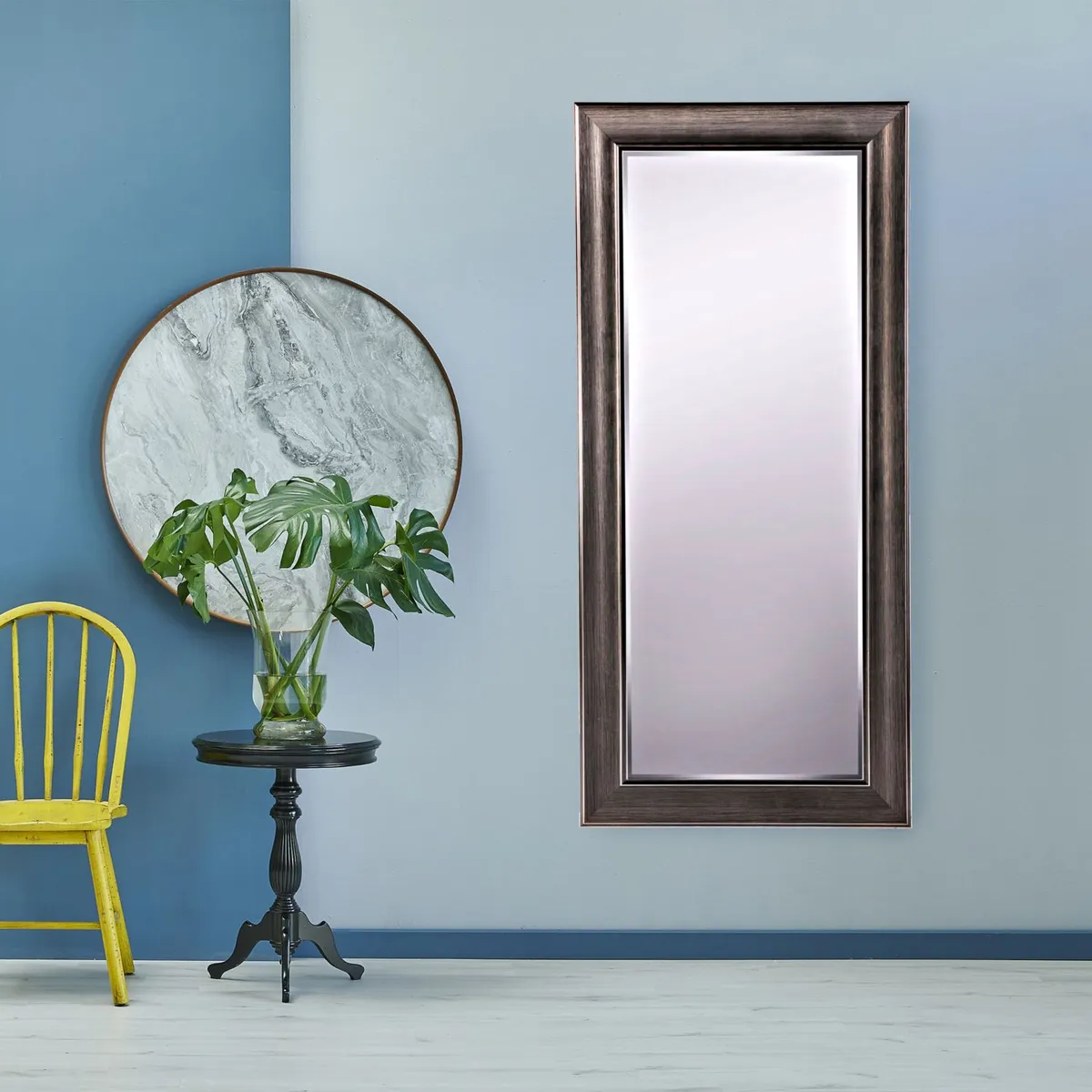 Just Home Collection - Espejo Decorativo Rectangular Antique de 50 x 110 cm Café