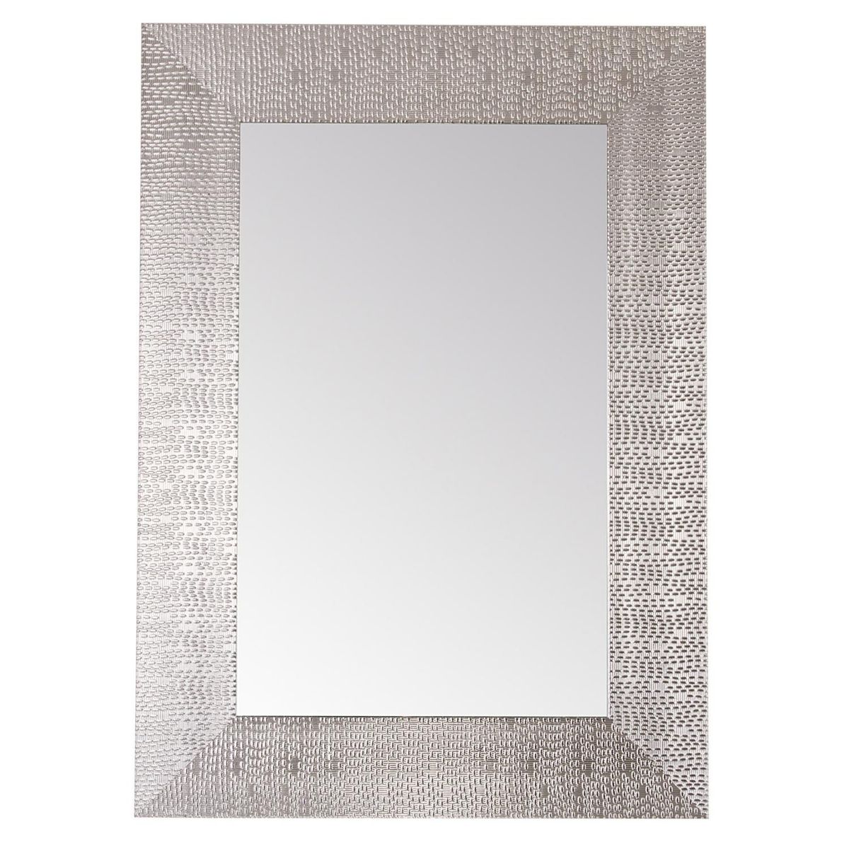Just Home Collection - Espejo Decorativo Rectangular de 50 x 70 cm Plata