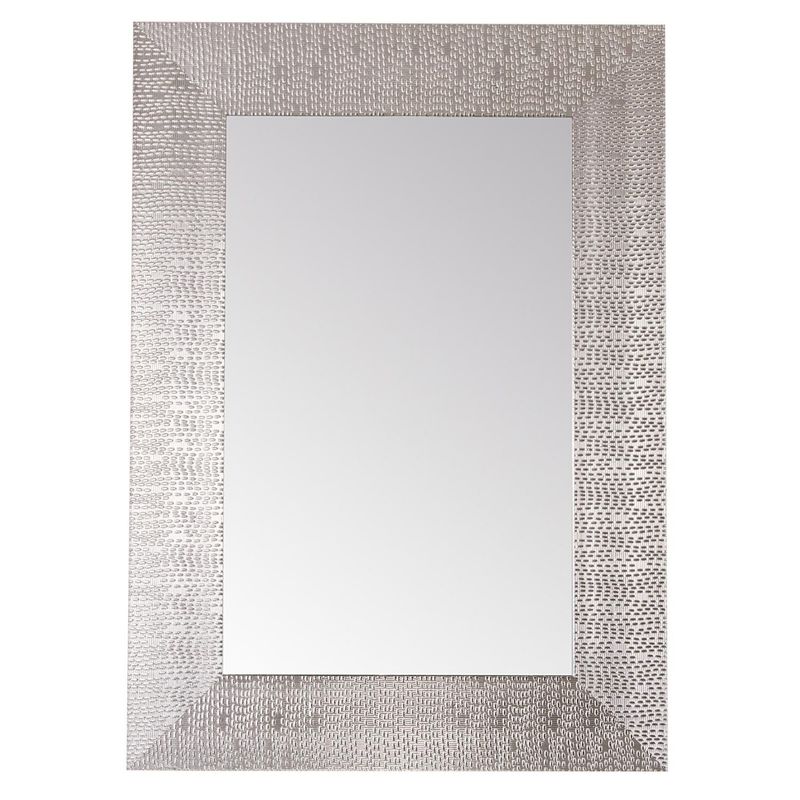 Just Home Collection - Espejo Decorativo Rectangular de 50 x 70 cm Plata
